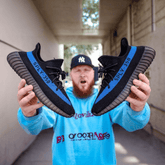 Adidas Yeezy Boost 350 V2 Dazzling Blue Semi UA With Full Accessories