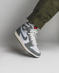 Nike Air Jordan 1 WASHED BLACK SEMI UA With Same OG BOX