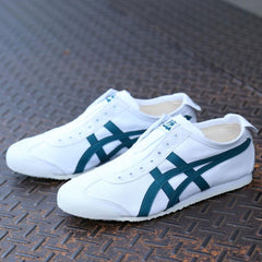 Onitsuka Tiger Mexico 66 Slip On White Velvet Pine Sneakers for Men