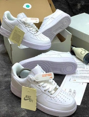 Nikee Airforce 1 White Pure Leather
