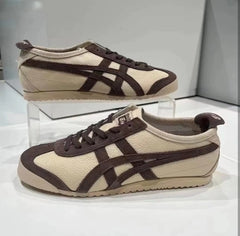 Onitsuka Tiger Mexico 66 Beige Chocolate Brown 7A Premium sneakers (D-2073)