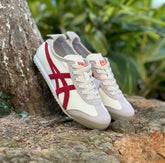 Onitsuka Tiger Mexico 66 VIN Beige White Red 7A Premium Sneakers (D-2068)