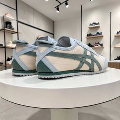 Onitsuk_a Tiger Mexico 66 Cream Pine Green 7A Premium Sneakers D-2067