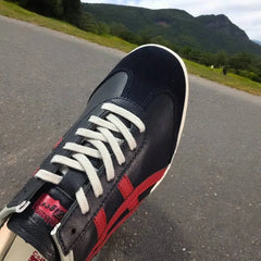 Onitsuk_a Tiger Mexico 66 Deluxe Dark Blue Red Mens 7A Premium Leather (D-1660 P-1)