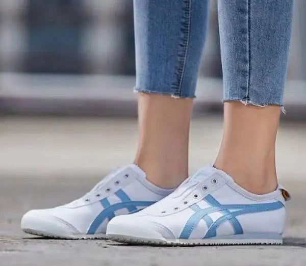 Onitsuk_a Tiger Mexico 66 Slip-On Light Blue White Girls 7A Premium (D-1747)
