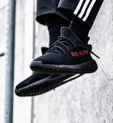 Adida_s Yeezy 350 V2 Core Black Red Semi UA 7A Quality Full Accessories (D-1801)