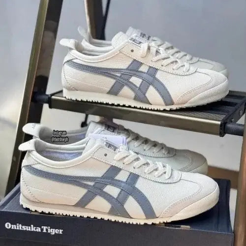 Onitsuka Tiger Mexico 66 Beige Grey for Girls 7A Premium Quality D-2014