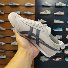 Onitsuka Tiger Mexico 66 Beige Grey for Girls 7A Premium Quality D-2014