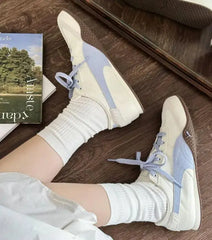 Pum_a Bella UT Canvas White Blue for Girls 7A Premium Quality D-1972