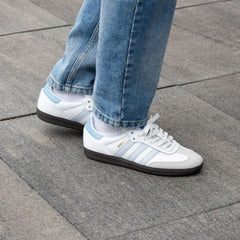 Adidass Samba Leather Sky Blue Wome