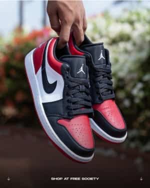 Nike Air Jordan 1 Low BRED TOE