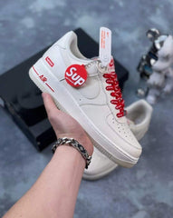 Nike AirForce 1 X Supreme CREAM RED (FIX)