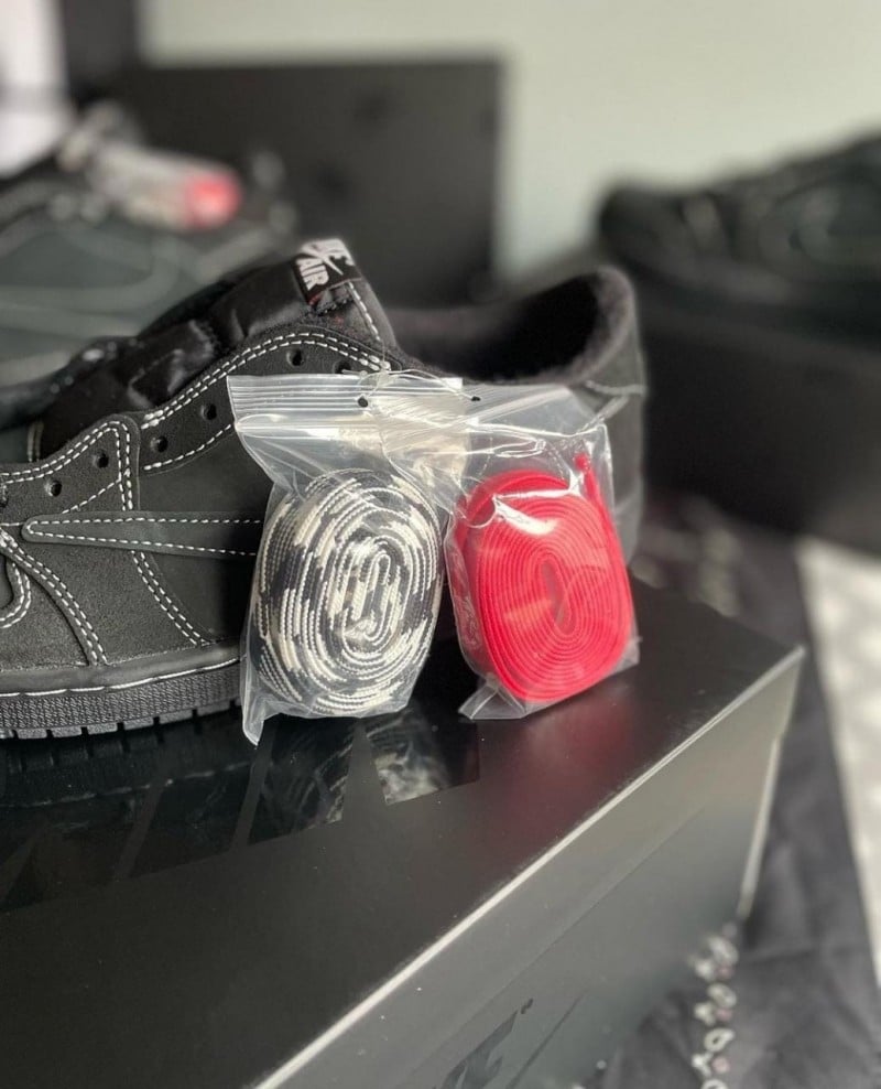 Nike Air Jordan 1 Low X Travis Scott BLACK PHANTOM Heavy Quality