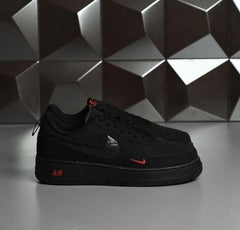 Nike Airforce 1 LOW MULTI SWOOSH BLACK CRIMSON