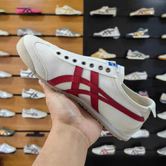 Onitsuka Tiger Mexico 66 Slip On White Red Smile For Mens
