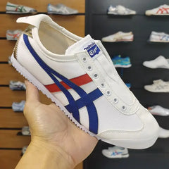 Onitsuka Tiger Mexico 66 Slip On White Tuna Blue Red Gold For Mens