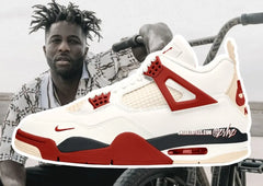 Nike Air Jordan Retro 4 NIGEL SYLVESTER SAIL CINNABAR