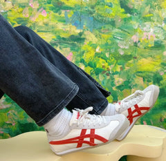 Onitsuka Tiger Mexico 66 VIN Beige  White  Red  7A Premium Sneakers (D-2068)
