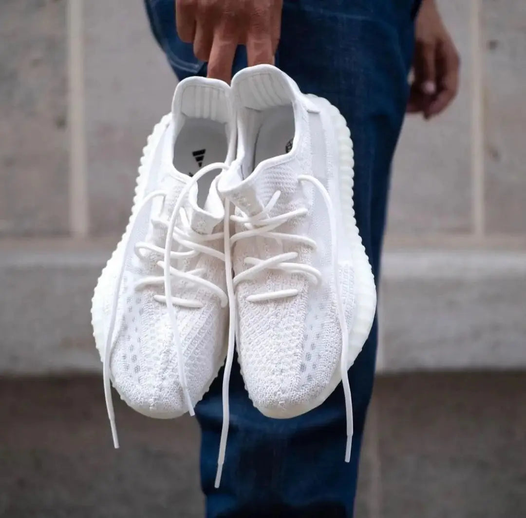 Adidas Yeezy 350 V2 Bone Girls  Semi UA 7A Quality  Full Kit Accessories (D-2061)