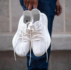 Adidas Yeezy 350 V2 Bone Girls  Semi UA 7A Quality  Full Kit Accessories (D-2061)