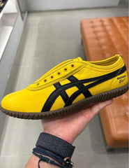 Onitsuka Tiger Tsunahiki Slip-On Sunflower Yellow Black  7A Premium D-2060