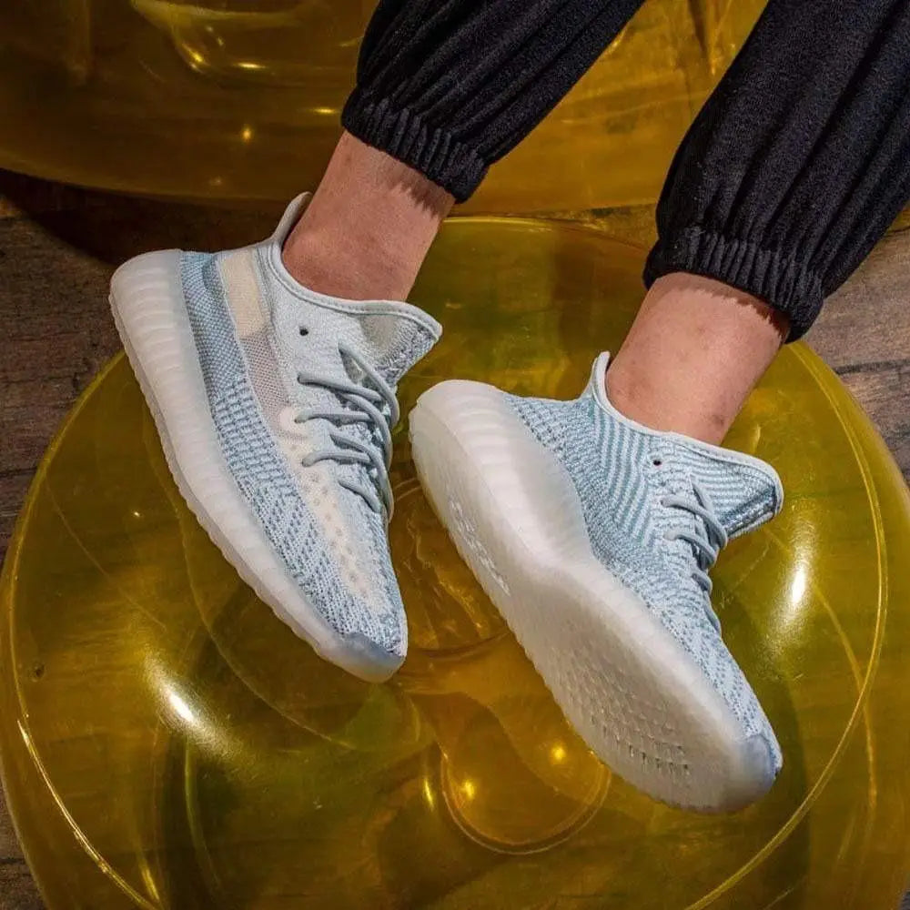 Adida_s Yeezy 350 V2 Cloud White Reflective For Girls  Semi UA Quality  Full Accessories (D-2054)
