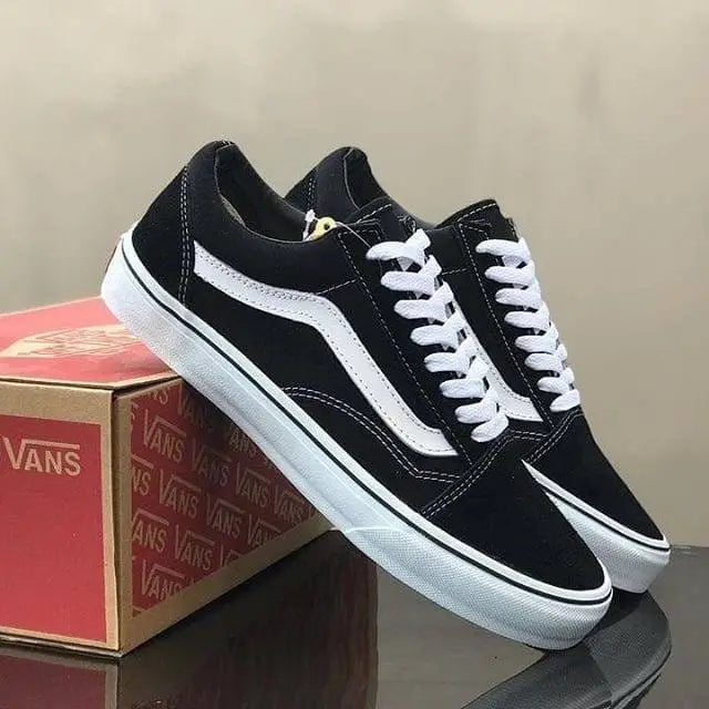 Vans Old Skool Black White for Girls  7A Premium Sneakers(D-1173)