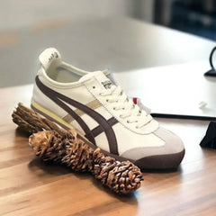 Onitsuk_a Tiger Mexico 66 Beige Brown Gold  Mens 7A Premium Sneakers (D-1782)