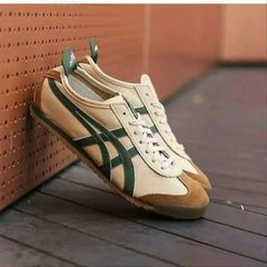 Onitsuk_a Tiger Mexico 66 Beige Grass Green  Mens 7A Premium Quality D-1783