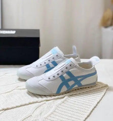 Onitsuk_a Tiger Mexico 66 Slip-On Light Blue White  Girls 7A Premium (D-1747)