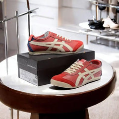 Onitsuk_a Tiger Mexico 66 Red Beige Blue  7A Premium First Copy  (D-1834)