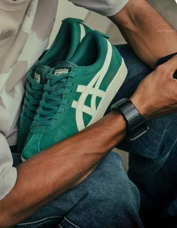 Onitsuk_a Tiger Mexico Delegation - Pine GreenCream  Retro 1968 Heritage (D-1995)