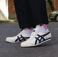 Onitsuka Tiger Mexico 66 Slip On Beige Navy 179