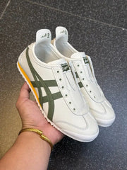 Onitsukaa Tigerr Mexico 66 Slip On Leather Cream Olive