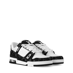 Louis Vuitton LV Trainer Monogram White Black Denim (140